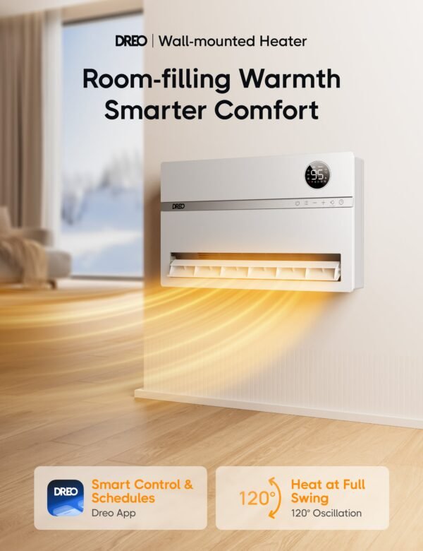 Smart wall-mounted heater